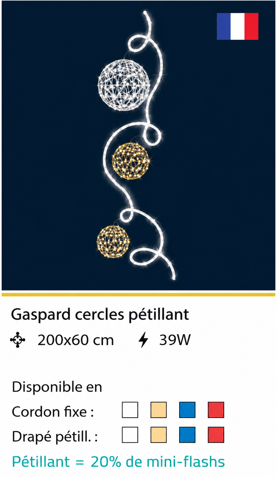 DECOR GASPARD CERCLES PETILLANT
