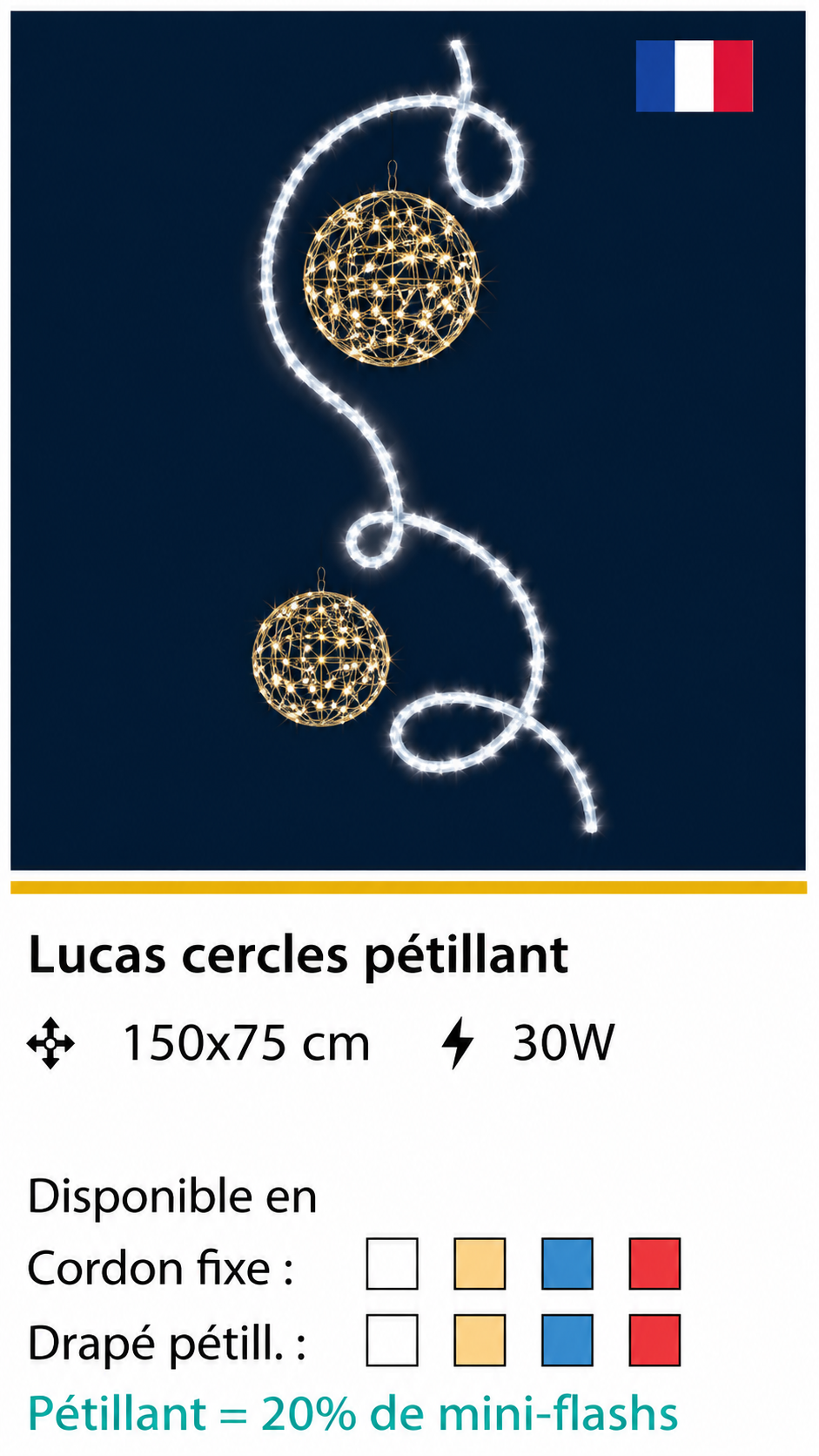 DECOR LUCAS CERCLES PETILLANT