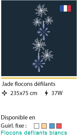 DECOR JADE FLOCONS DEFILANTS