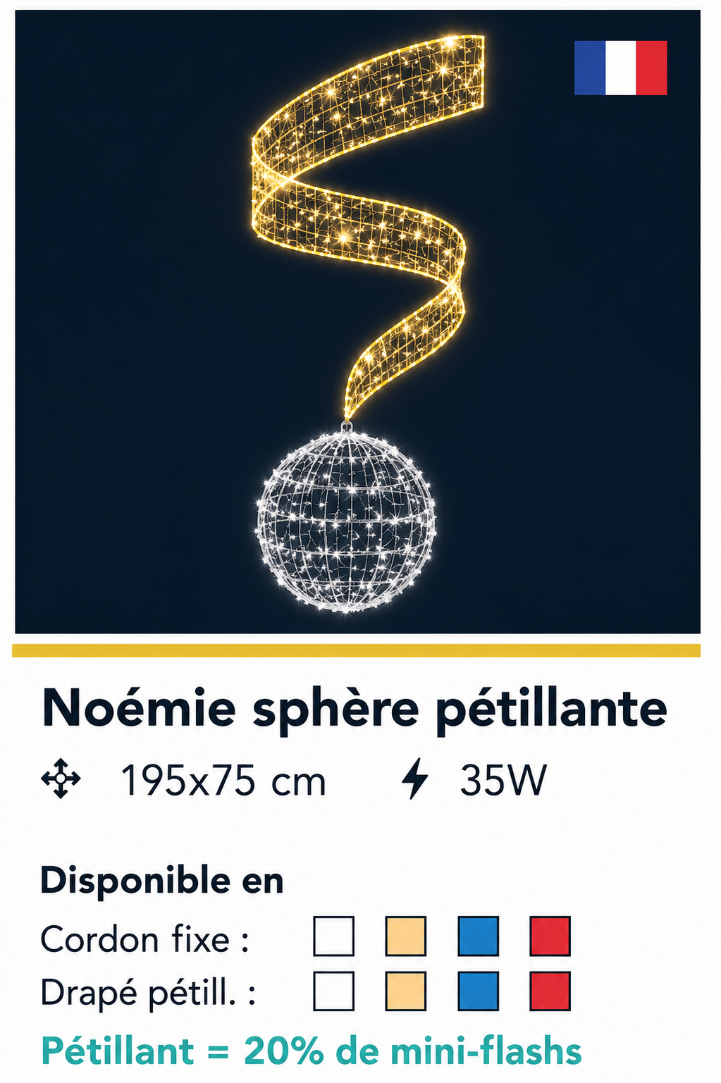 DECOR NOEMIE SPHERE PETILLANTE