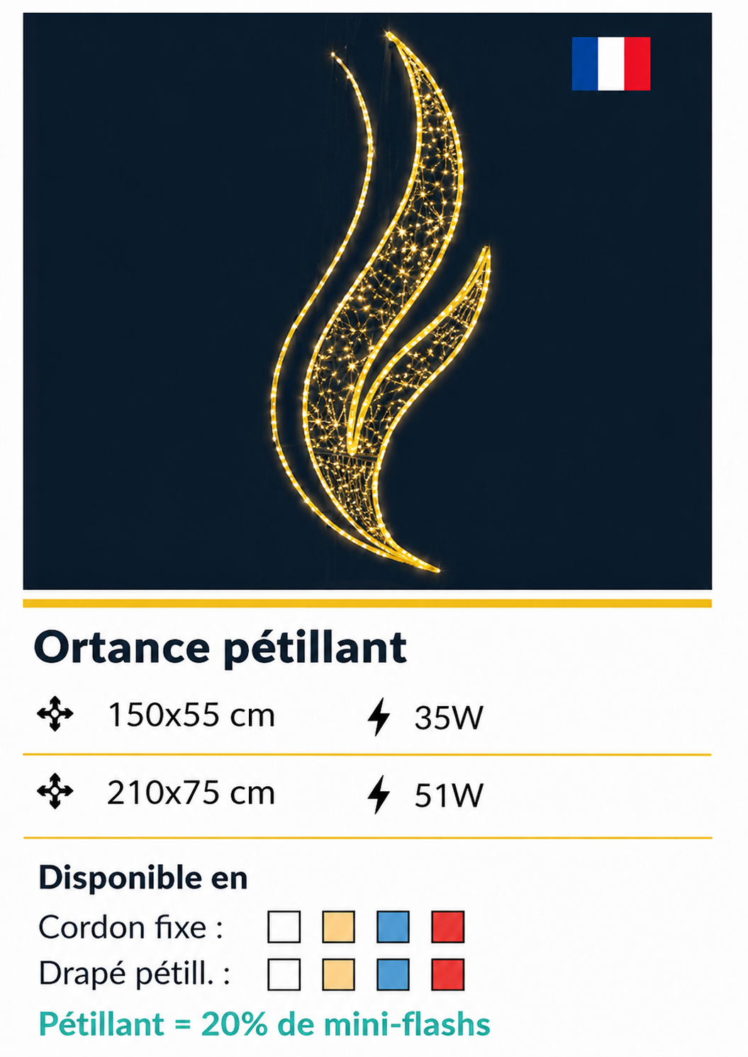 DECOR ORTANCE PETILLANT