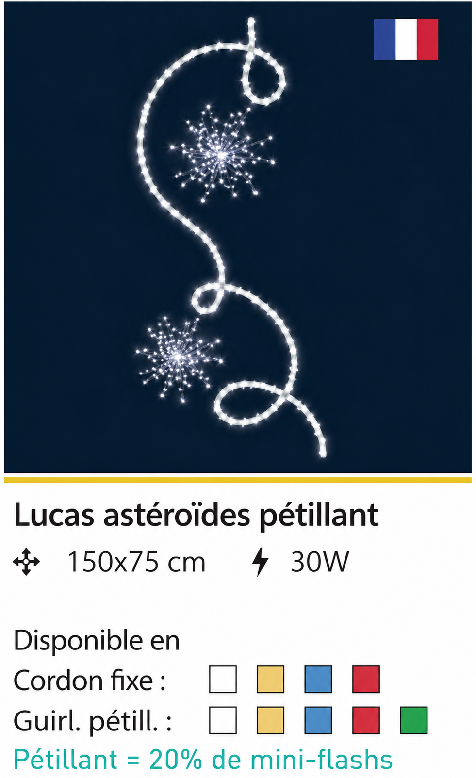 DECOR LUCAS ASTEROIDES PETILLANT