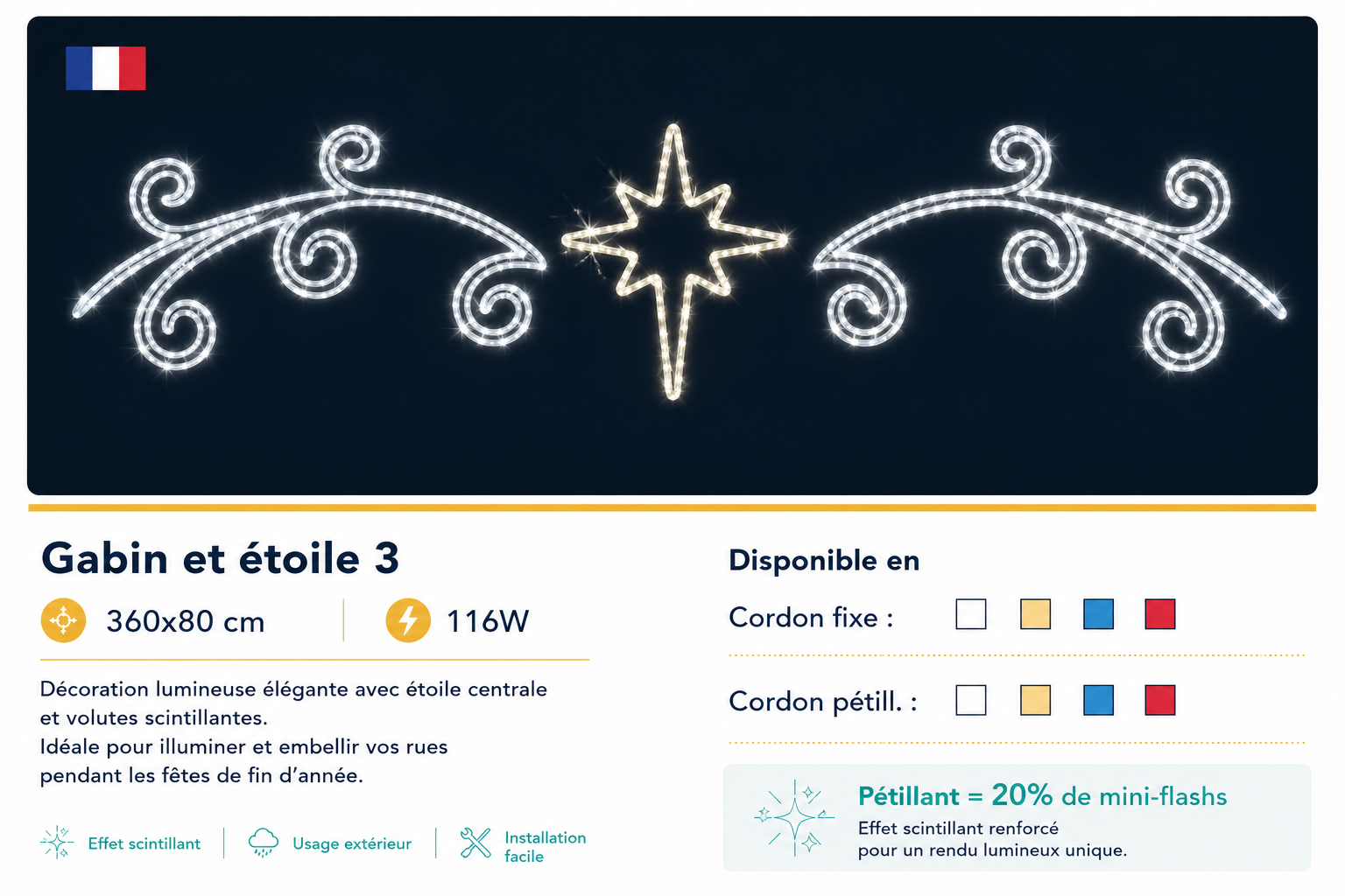 Traversée Gabin et étoile 3 pétillant MAIRIE