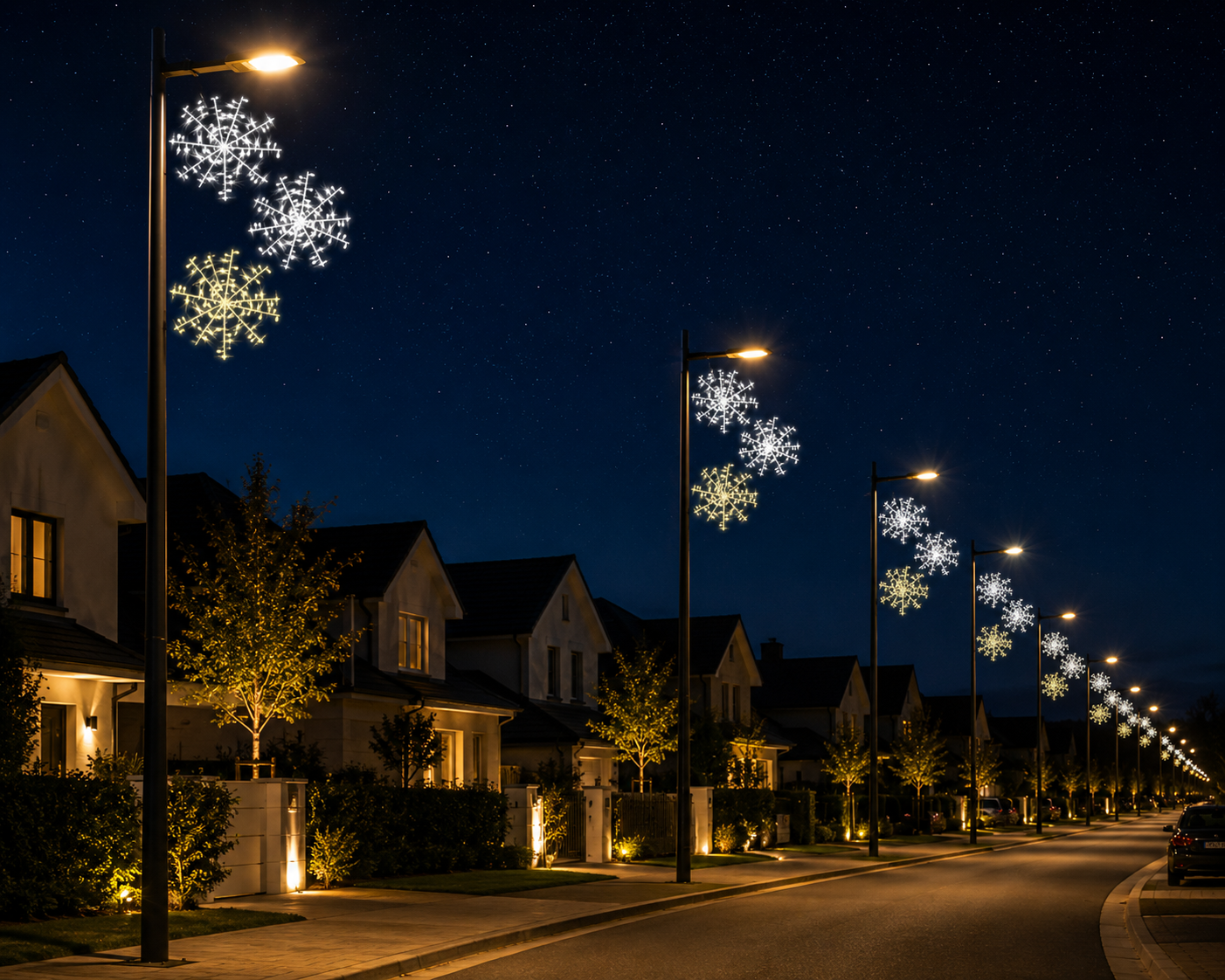 Décor poteau lumineux DIANE pétillant