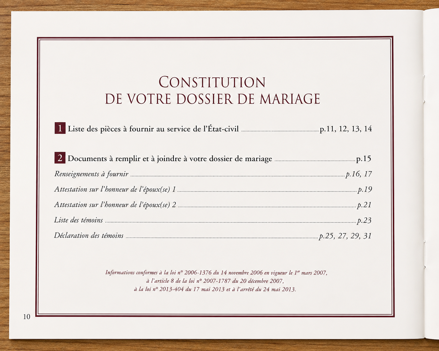 guide pratique du mariage intérieur