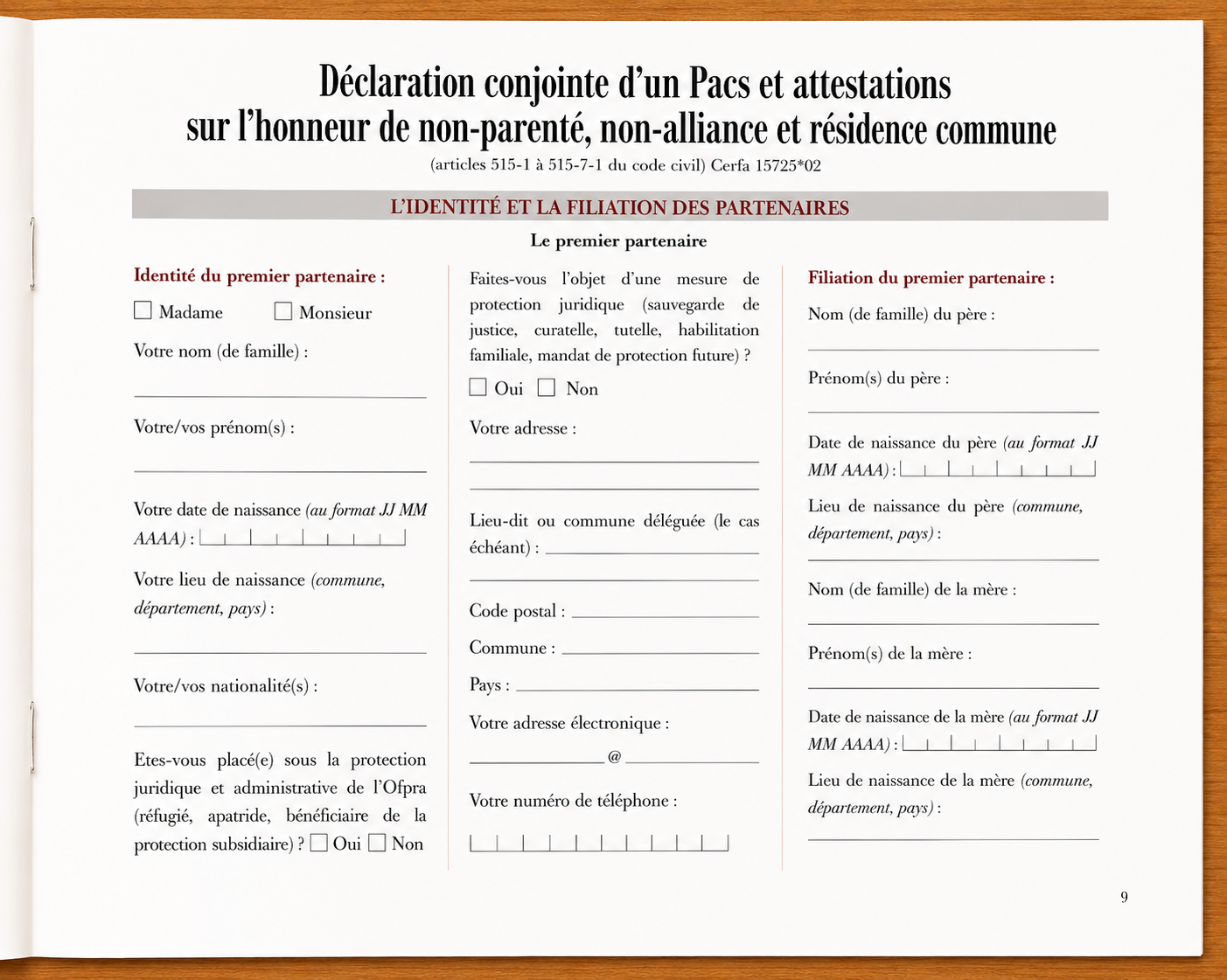 guide du pacs commune
