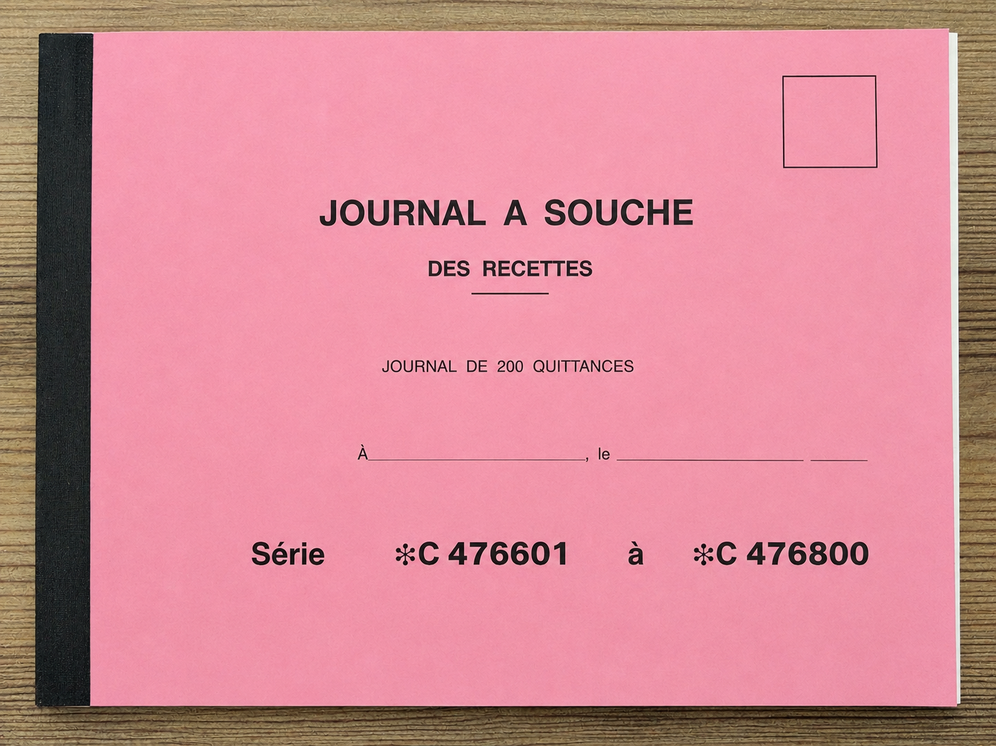journal à souche des recettes