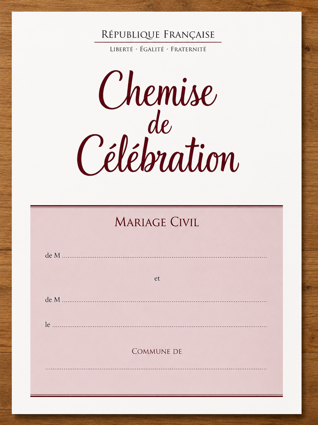 célébration de mariage