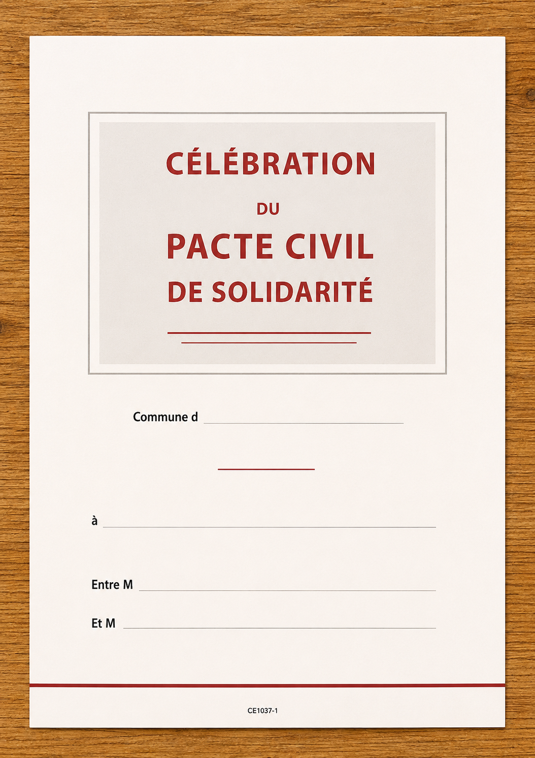 célébration du PACS