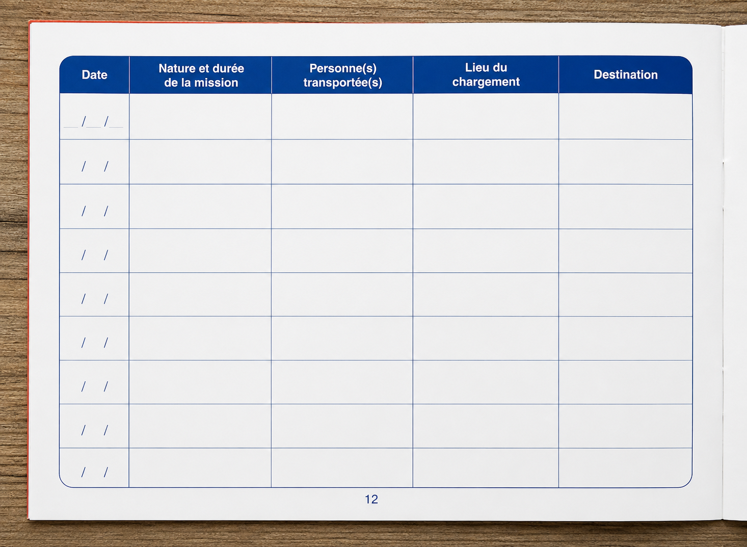 Carnet de bord pour véhicules de service mairie