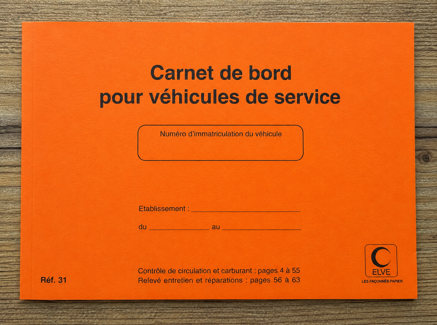 Carnet de bord pour véhicules de service