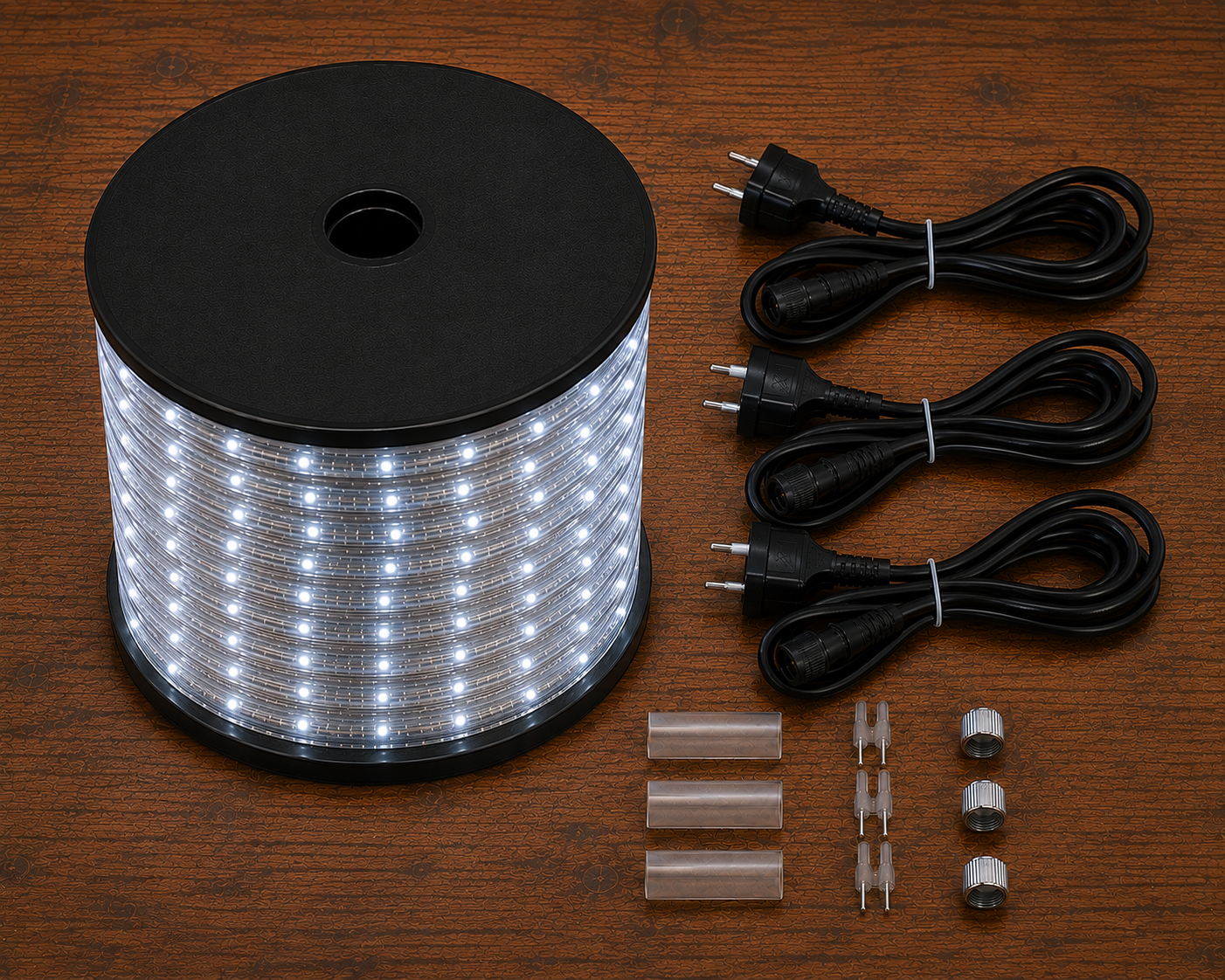 Cordon led blanc avec 3 kits dalimentation