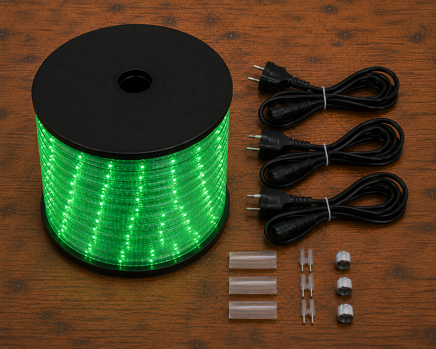 Cordon led vert avec 3 kits dalimentation