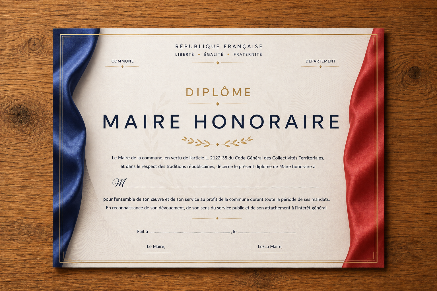 diplome maire honoraire 2