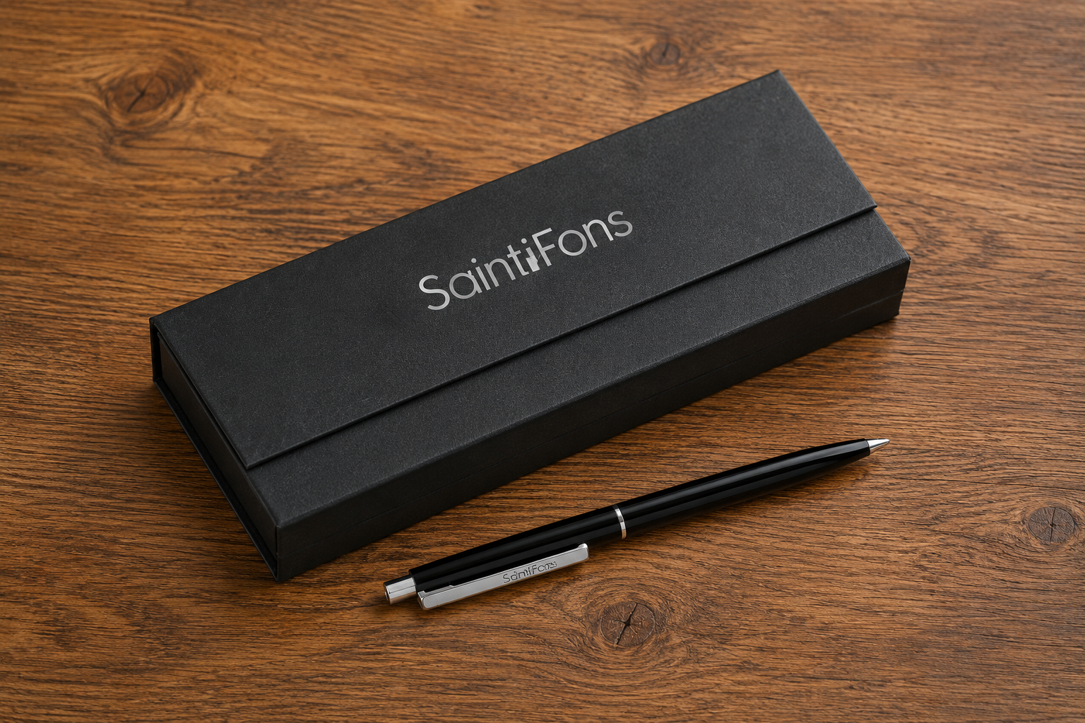 Parure noire 1 stylo