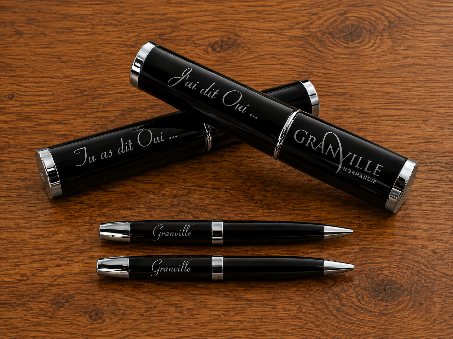 parure stylo glamour noire