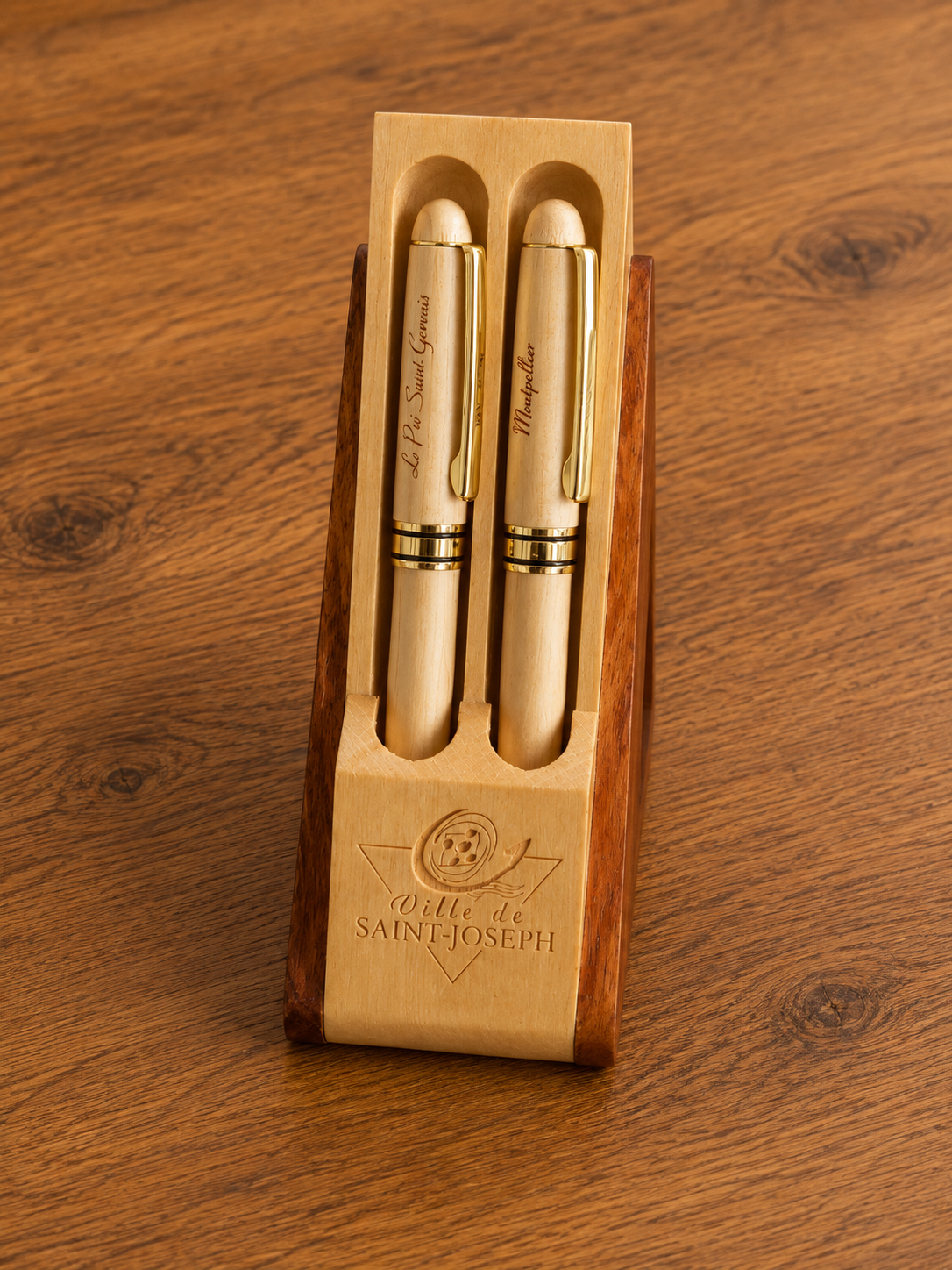 ecrin-bois-presentoir-deux-stylos