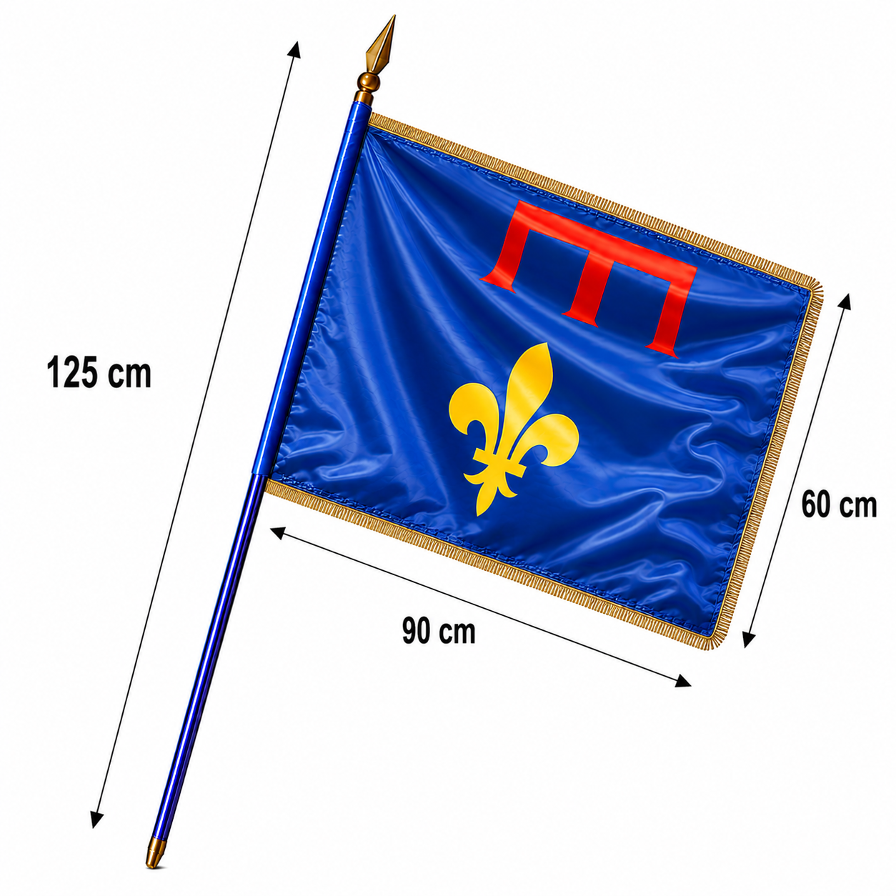 drapeau-region-province-prestige-franges-dorees-mairie 60X90