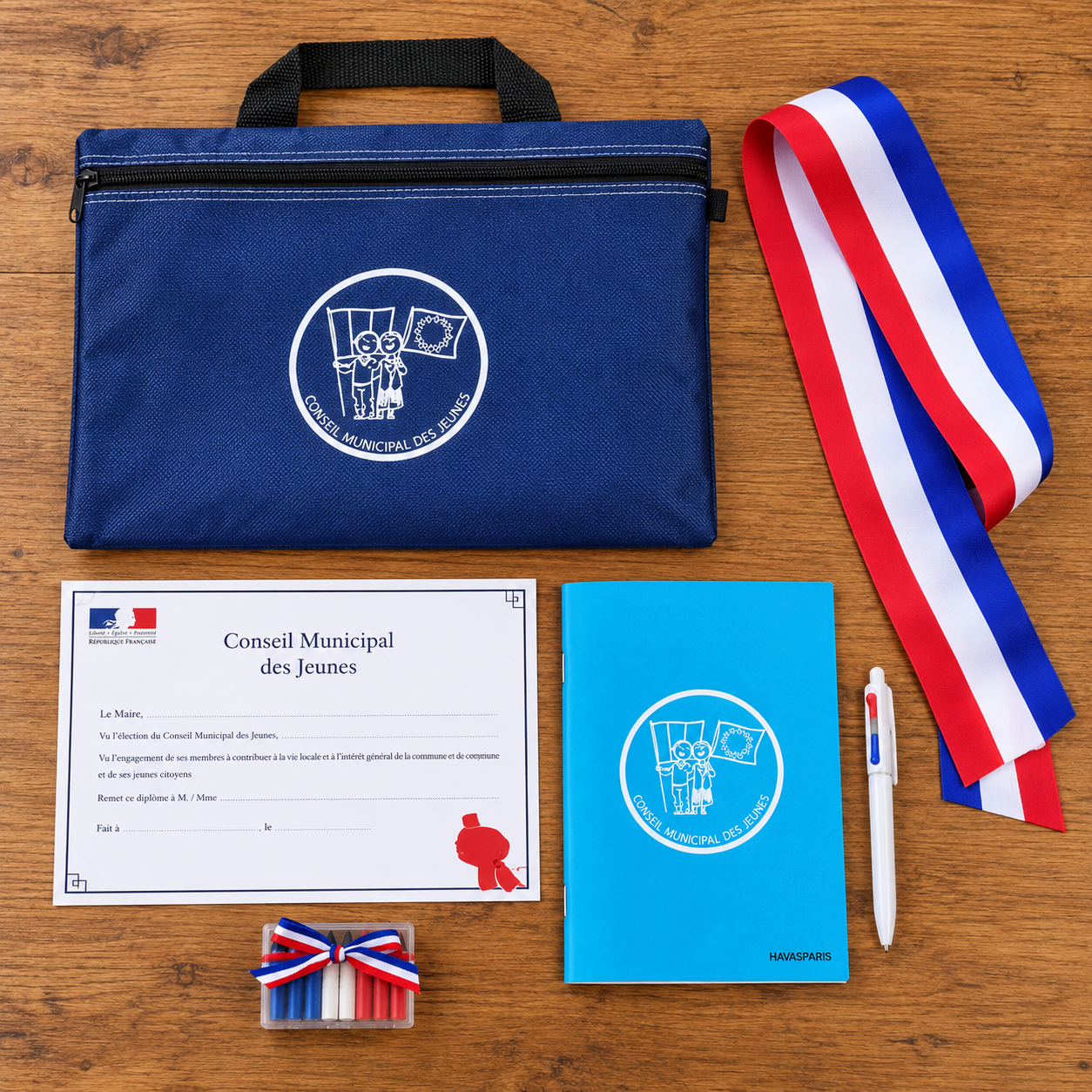 Kit promotionnel du Conseil Municipal des Jeunes