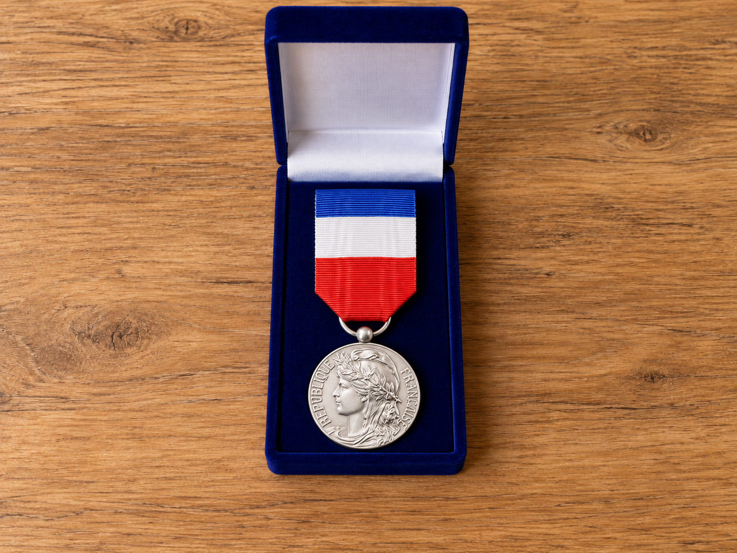 Médaille tricolore 20 ans avec écrin