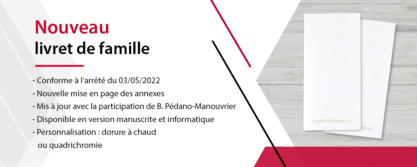 Livret de famille officiel mairie et commune
