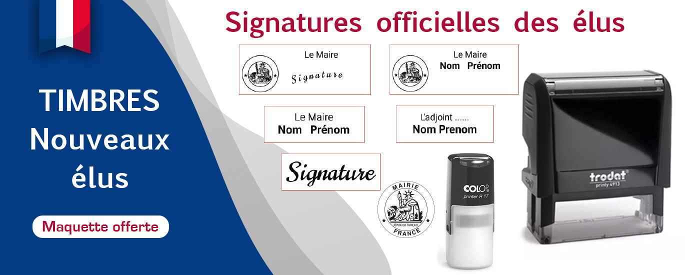 Nouveaux élus tampon officiel