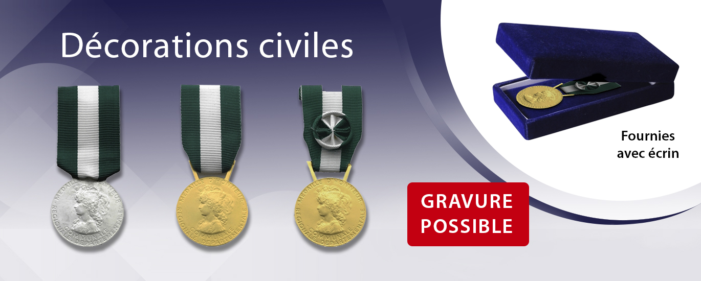 Médaille communale départementale et régionale