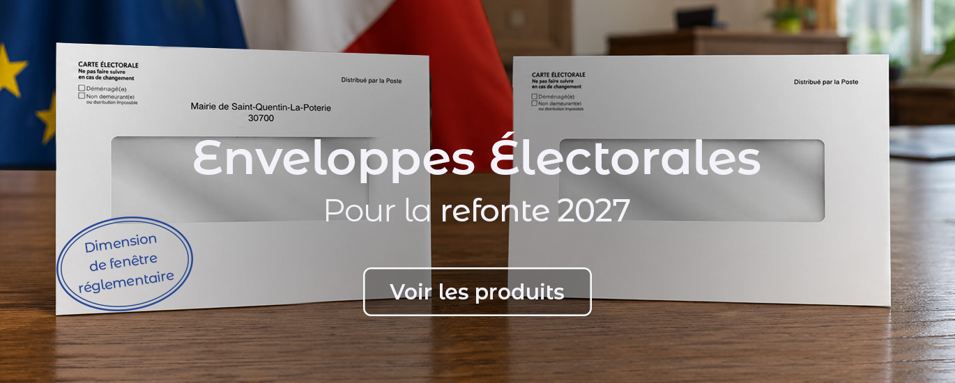 Enveloppes cartes électorales