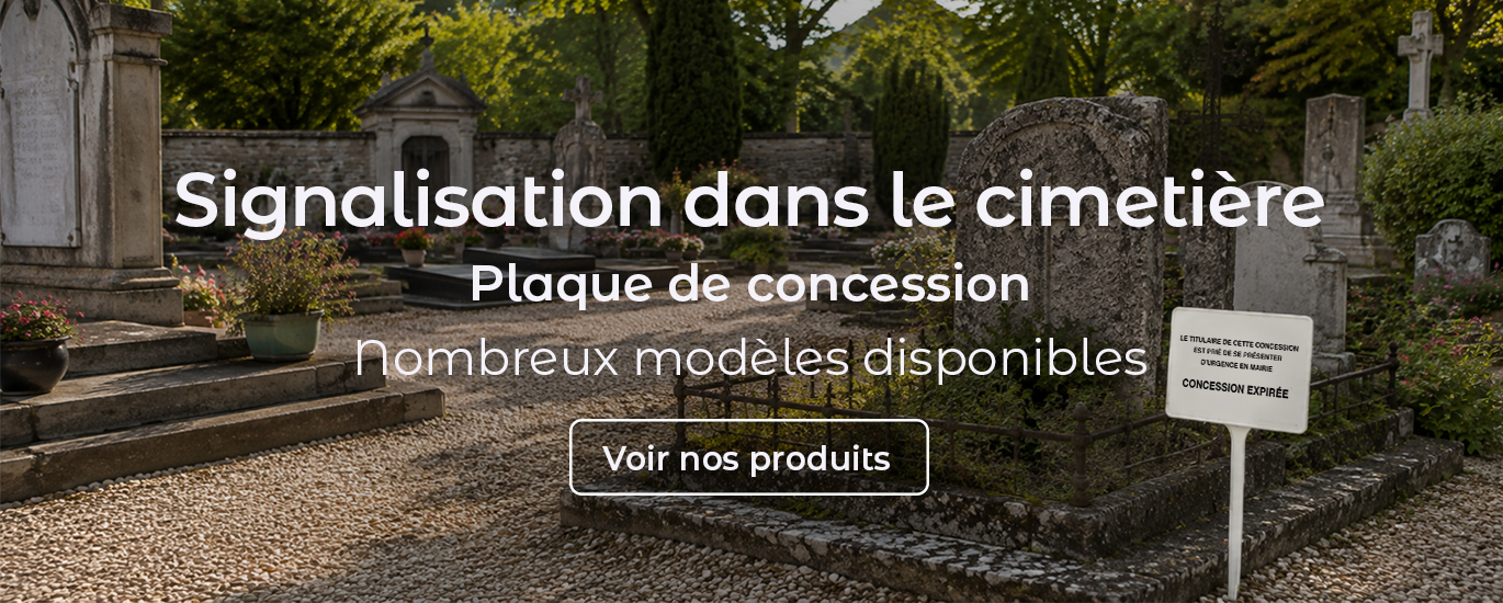 Signalisation dans le cimetière