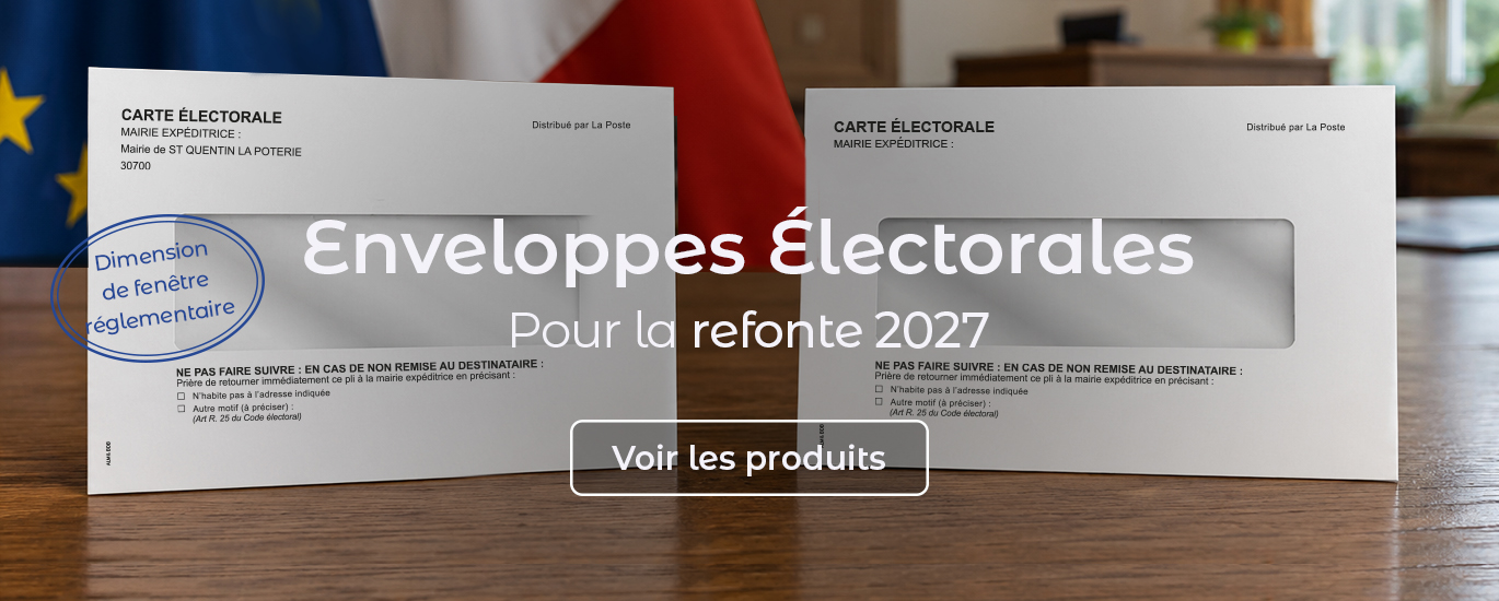 Enveloppes pour cartes électorales