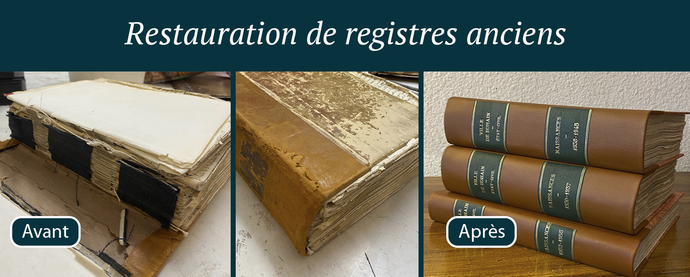 Restauration de registres anciens