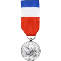 Médaille d'argent du travail gravée