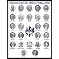 Affiche des Présidents avec cadre