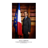 Portrait officiel du Président Nicolas Sarkozy