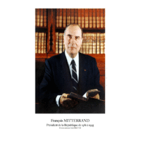 Portrait officiel du Président François Mitterrand