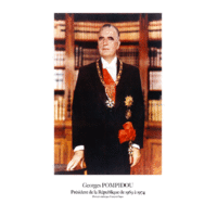 Portrait officiel du Président Georges Pompidou
