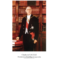 Portrait officiel du Président De Gaulle