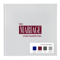Le livre d’or de notre mariage connecté avec couverture pelliculée