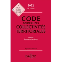 Code Général des Collectivités Territoriales DALLOZ