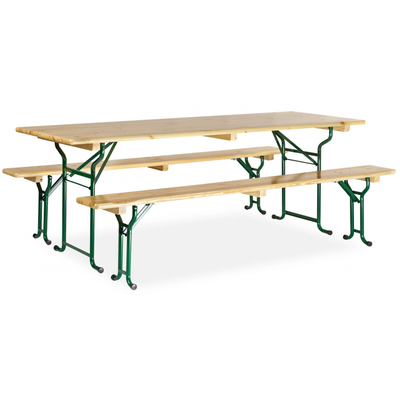 table et banc en bois