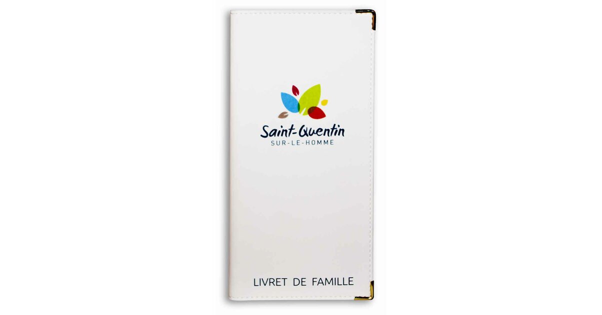 Étui Livret De Famille Indigo - Protection Rigide En PVC, Fabriqué En France