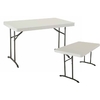 Table pliante rectangle polyéthylène - Longueur 122 cm
