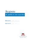 Registre de publicité des marchés collectivités