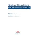 Registre dinscription des concessions au columbarium 2