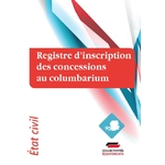 Registre d'inscription des concessions au columbarium 1