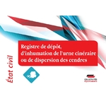 Registre de dépôt, d'inhumation de l'urne cinéraire ou de dispersions des cendres