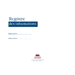 Registre des inhumations 1