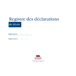 Registre des déclarations de décès 1
