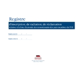 Registre de demandes dinscription ou de radiation 1
