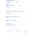 Registre des accidents du travail mairie P1